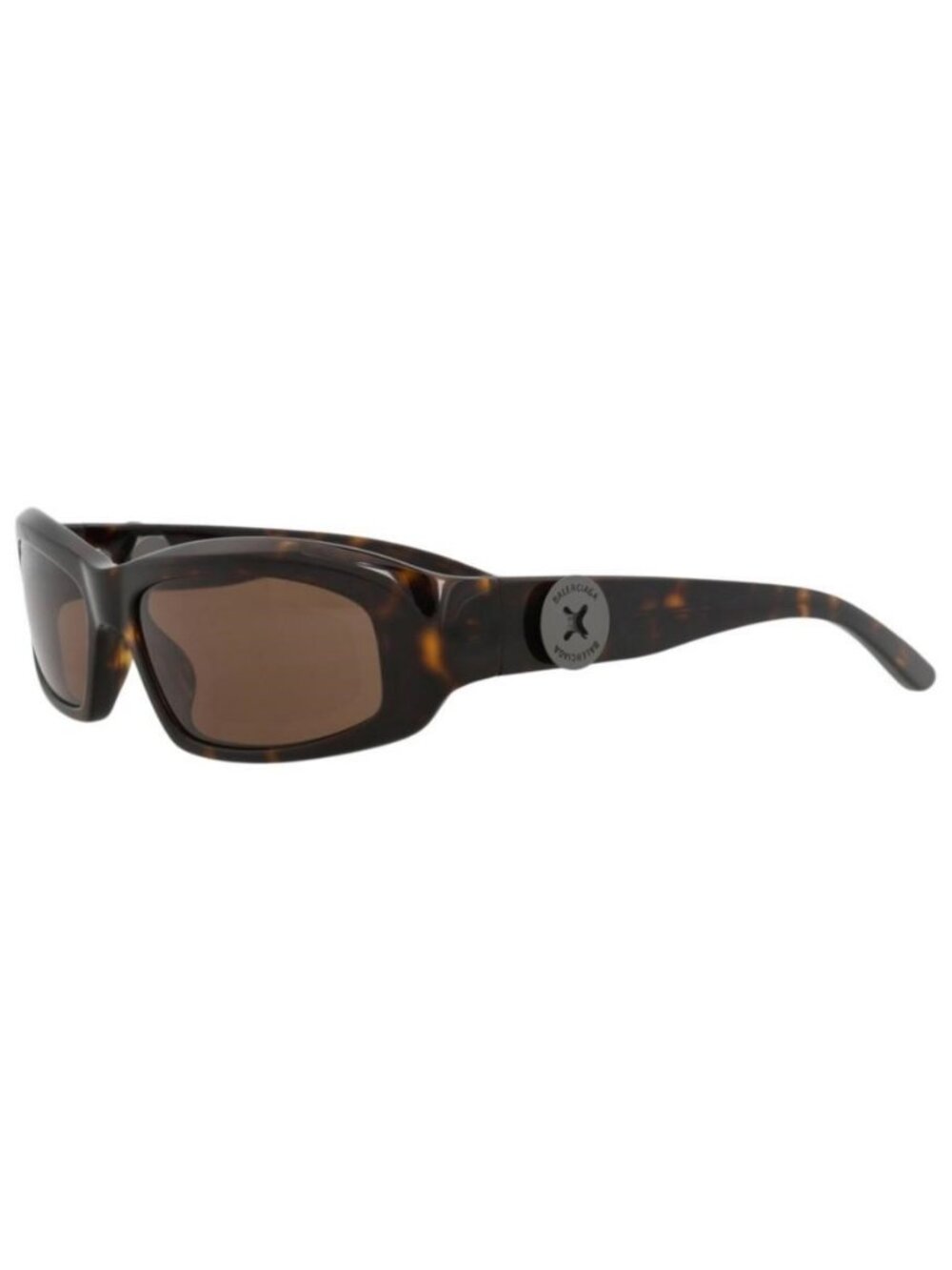 New Balenciaga Mens Square/Rectangle Havana Havana Brown Fashion Designer Sungla